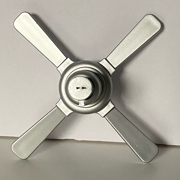 American Girl AG Mini Illuma Room Lighted Ceiling Fan Works Perfectly Rare Gray - Picture 15 of 16